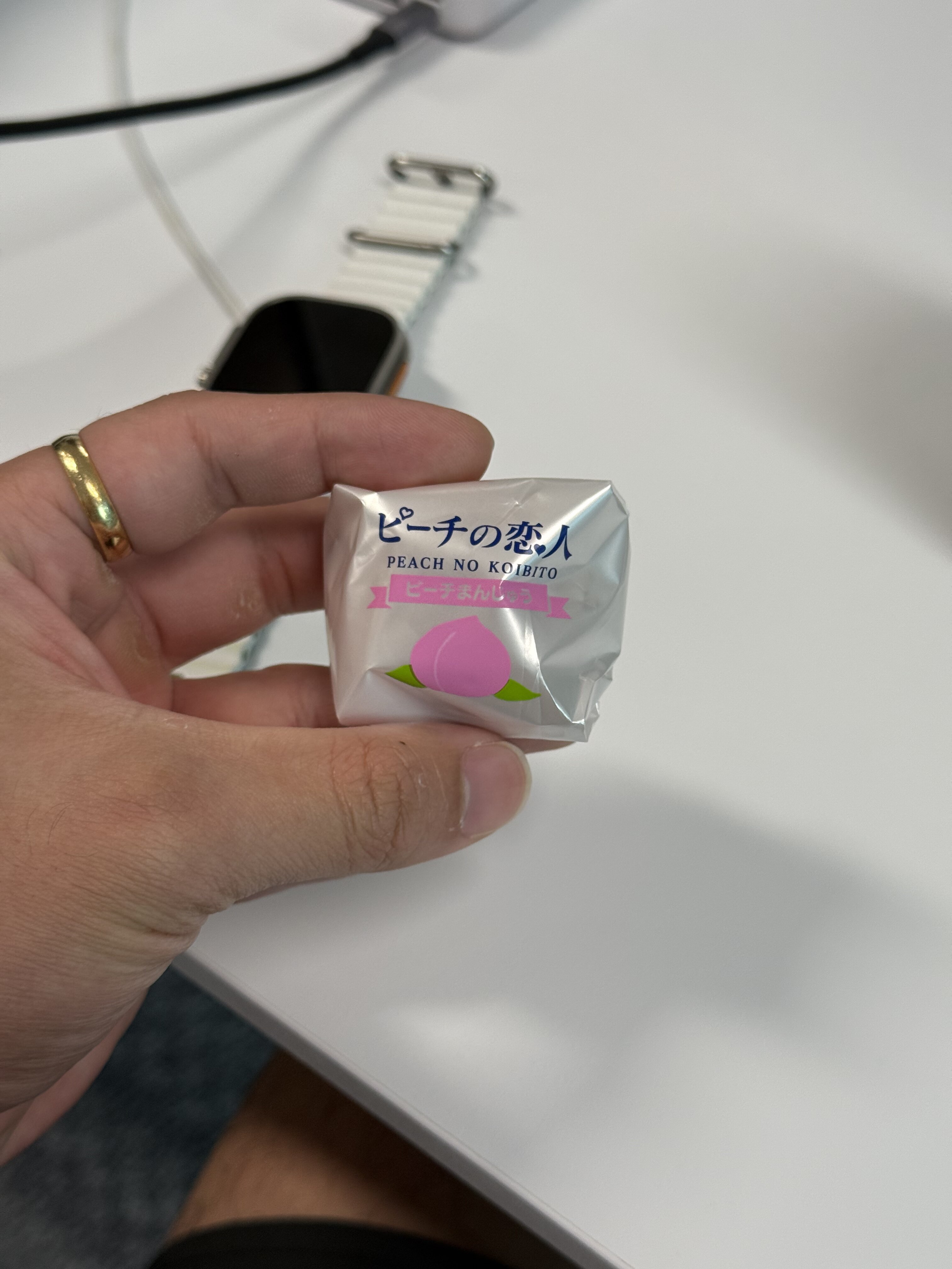 taiqing gave us this snack from his japan trip