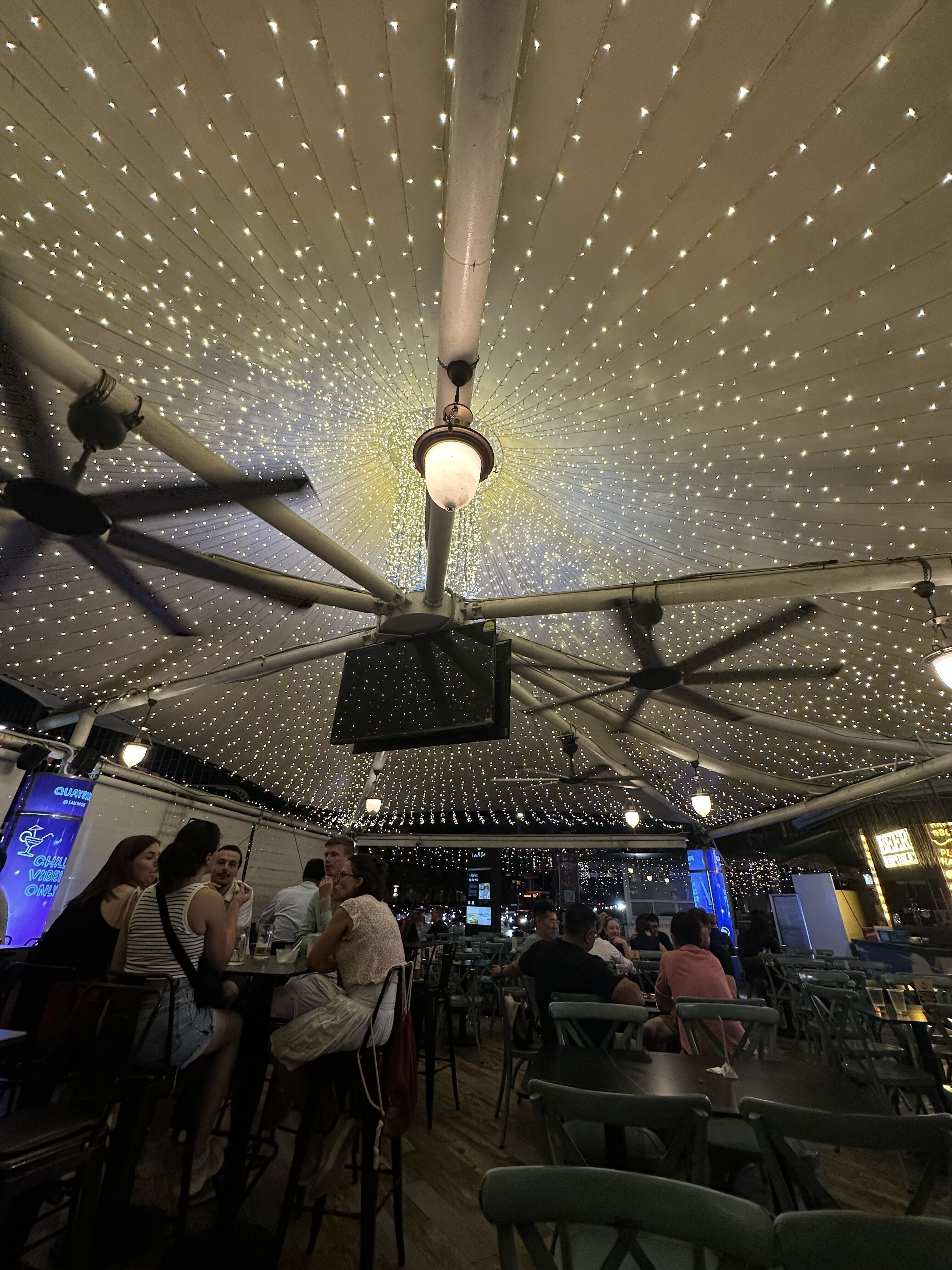 supper at Lau Pa Sat