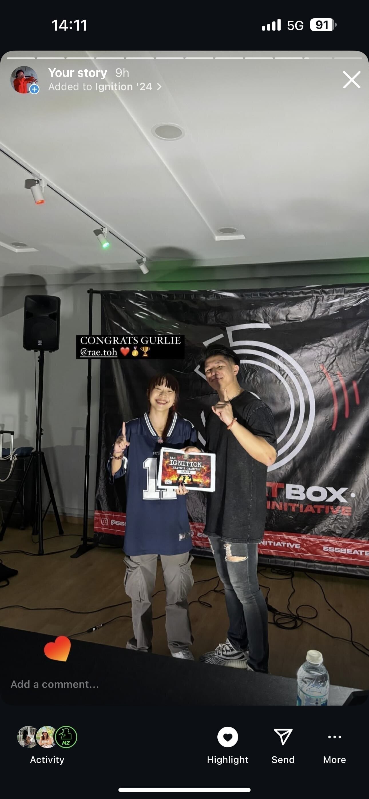 huge congratulations to Rae for taking 1st place; Henzi came in 2nd and Javier took 3rd - what an incredible competition.