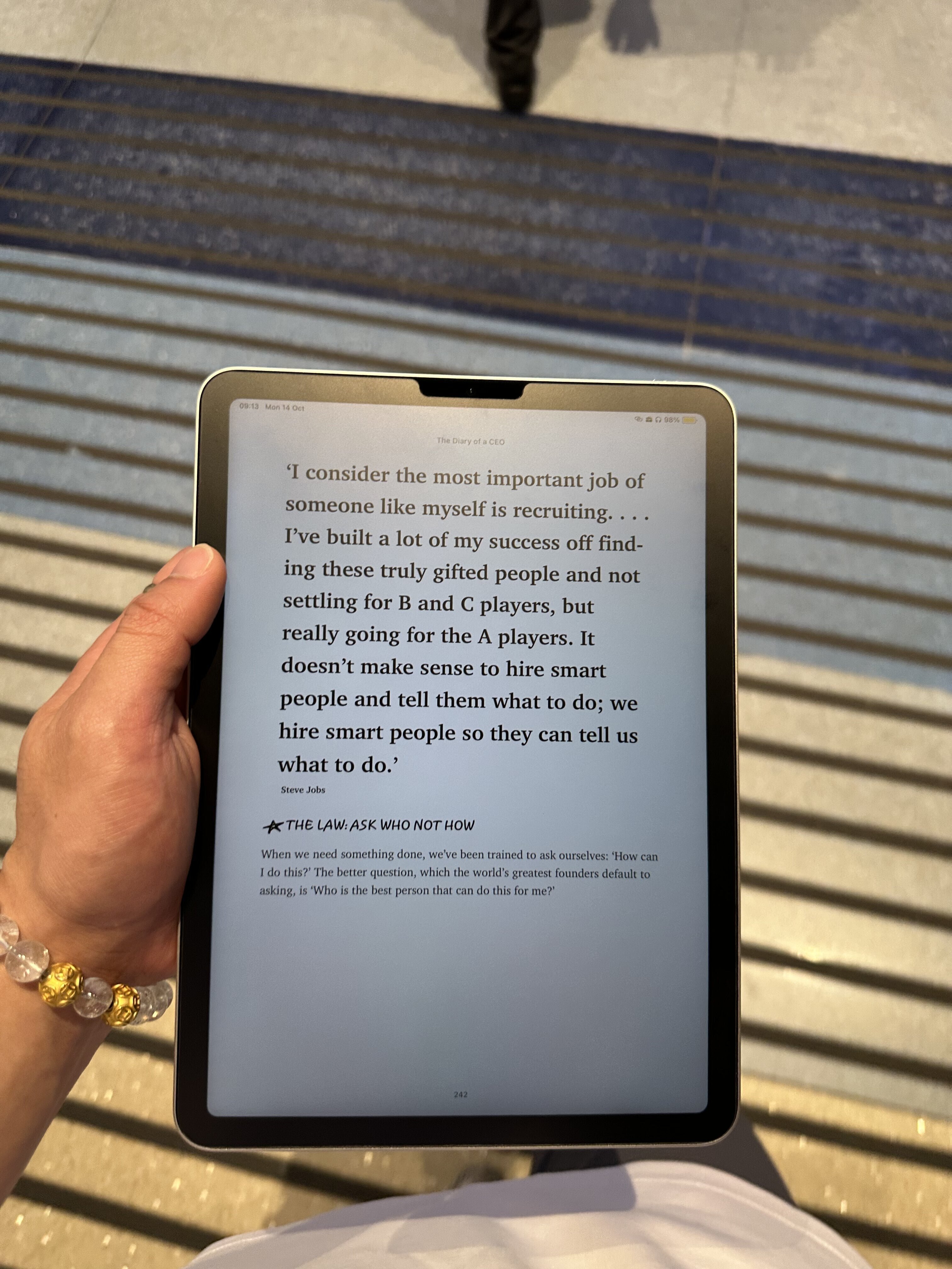 quote from Steve Jobs. inspiration.