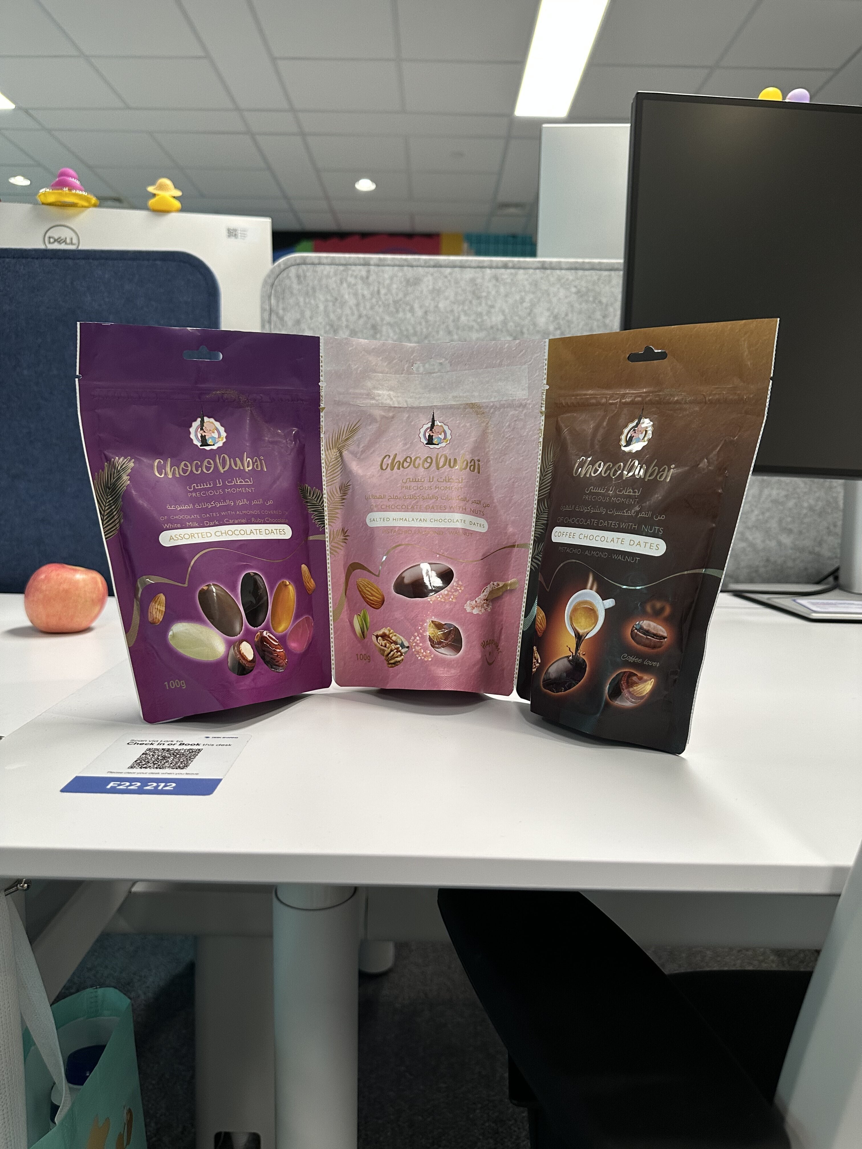 one of my colleagues from another team brought us some amazing snacks from his business trip to Dubai 😍