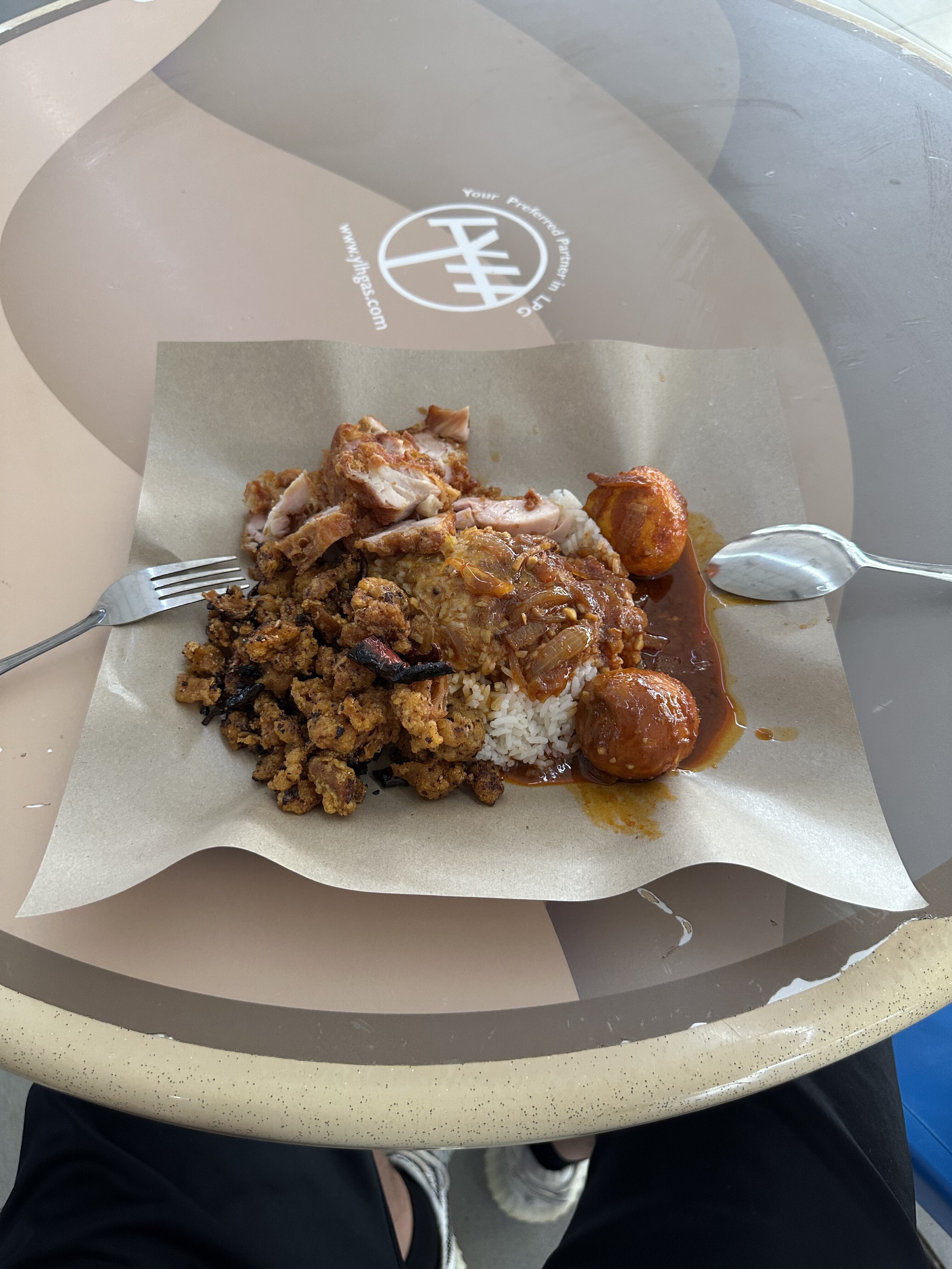 fatty caifan meal which cost me SGD 6.50