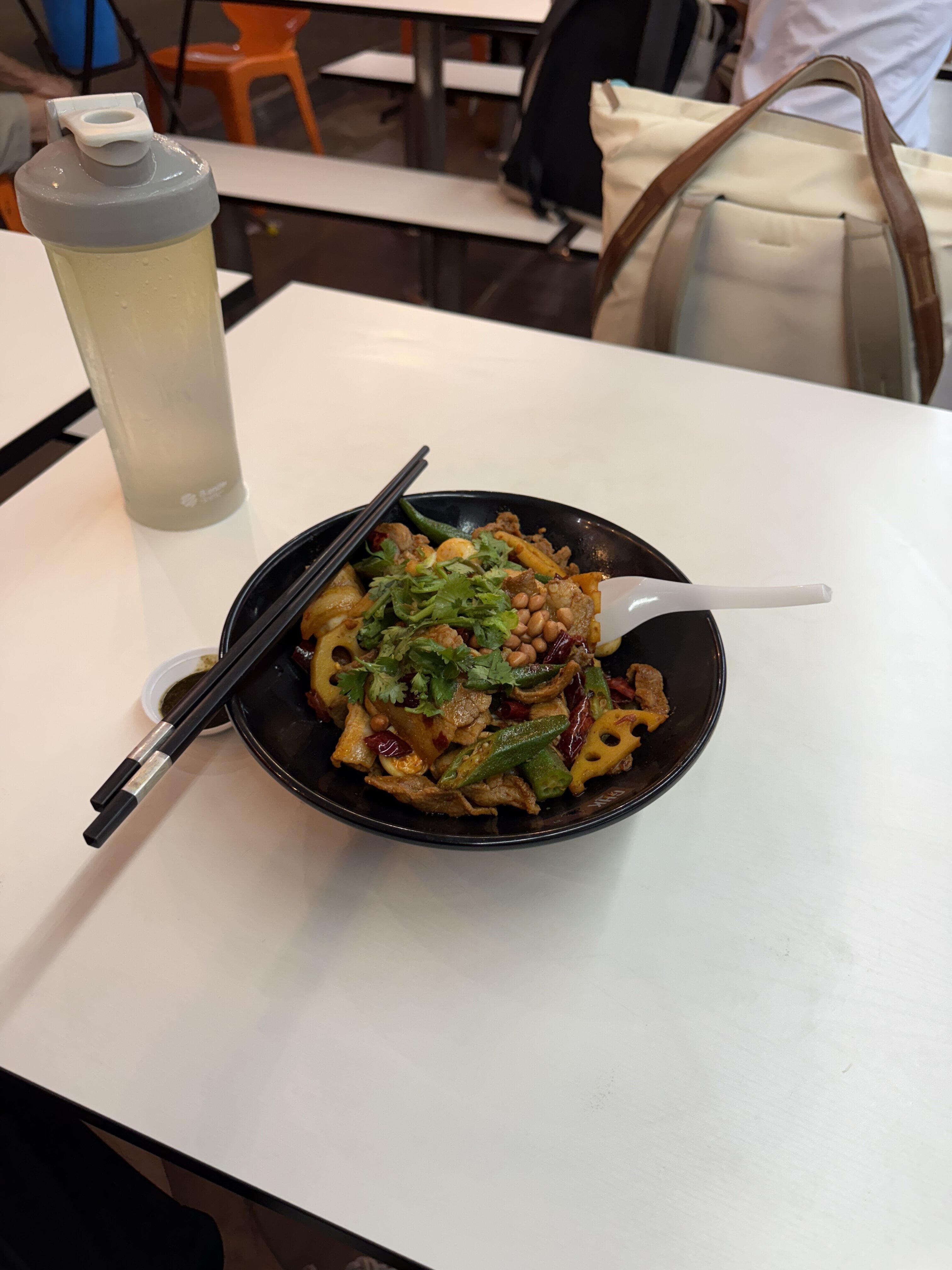 a sudden craving for mala-went all protein, no rice, and devoured it all by myself! 🥰