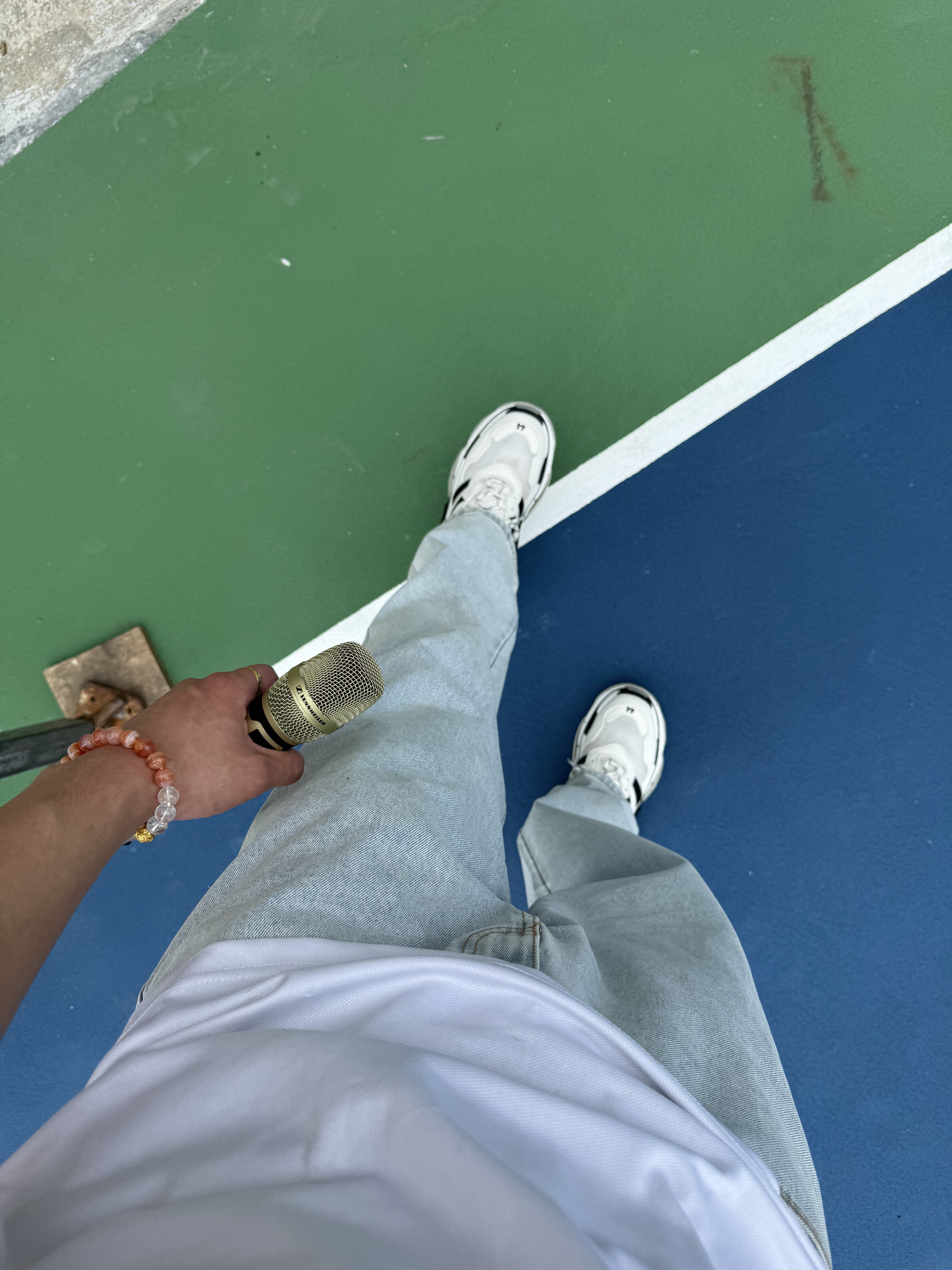 stepped offstage to hear how my team sounded from the crowds perspective.