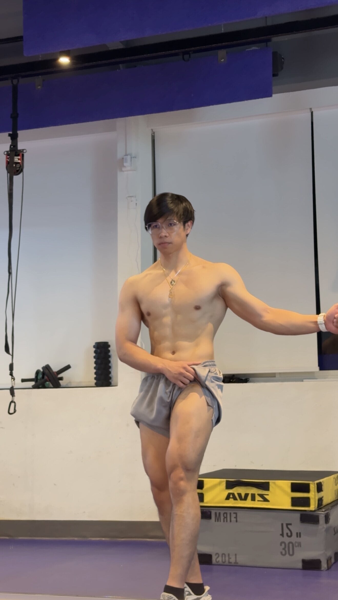 physique check with insta360 flow pro-decent results when it actually worked!