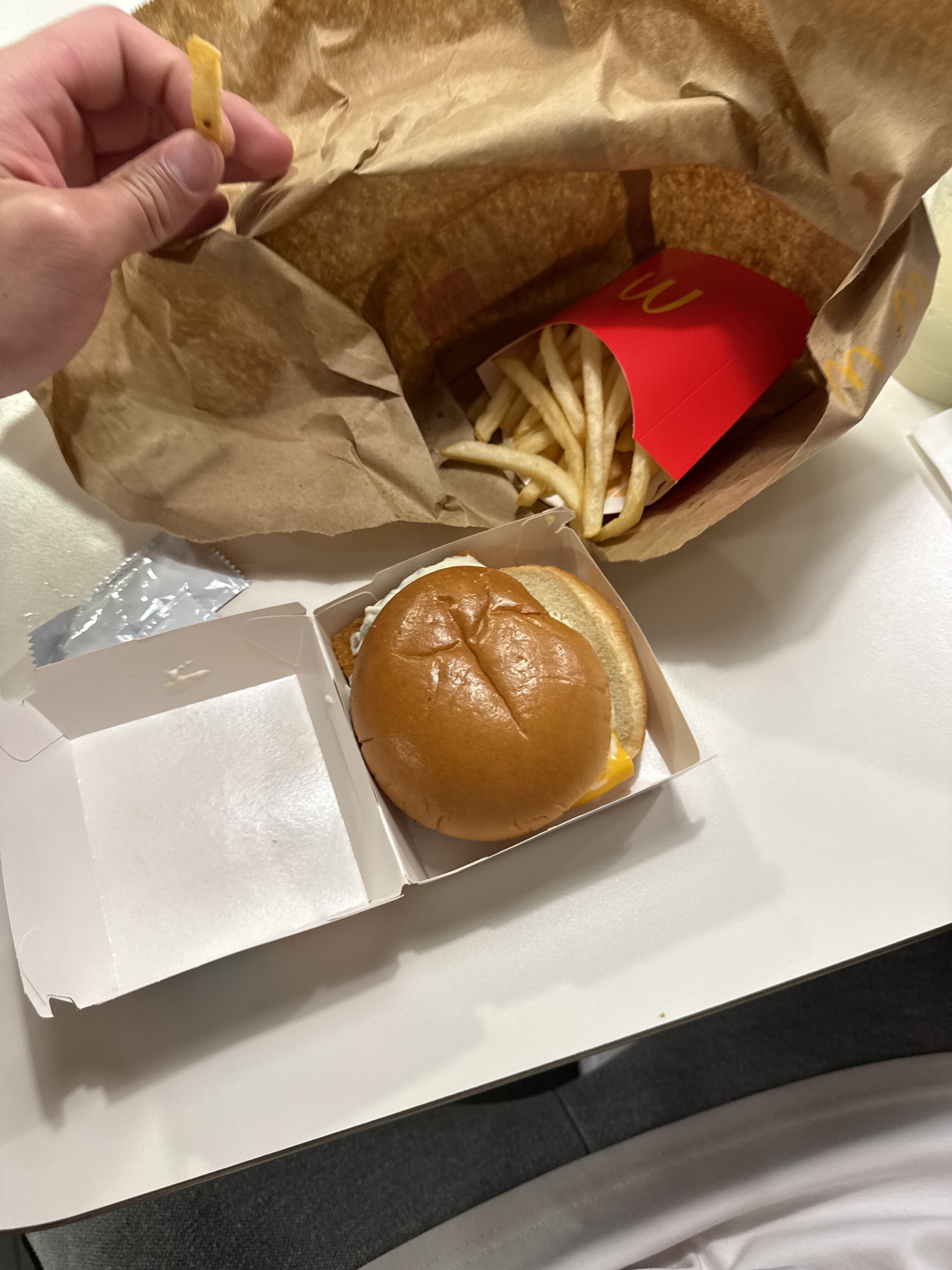 then a typical mcd supper