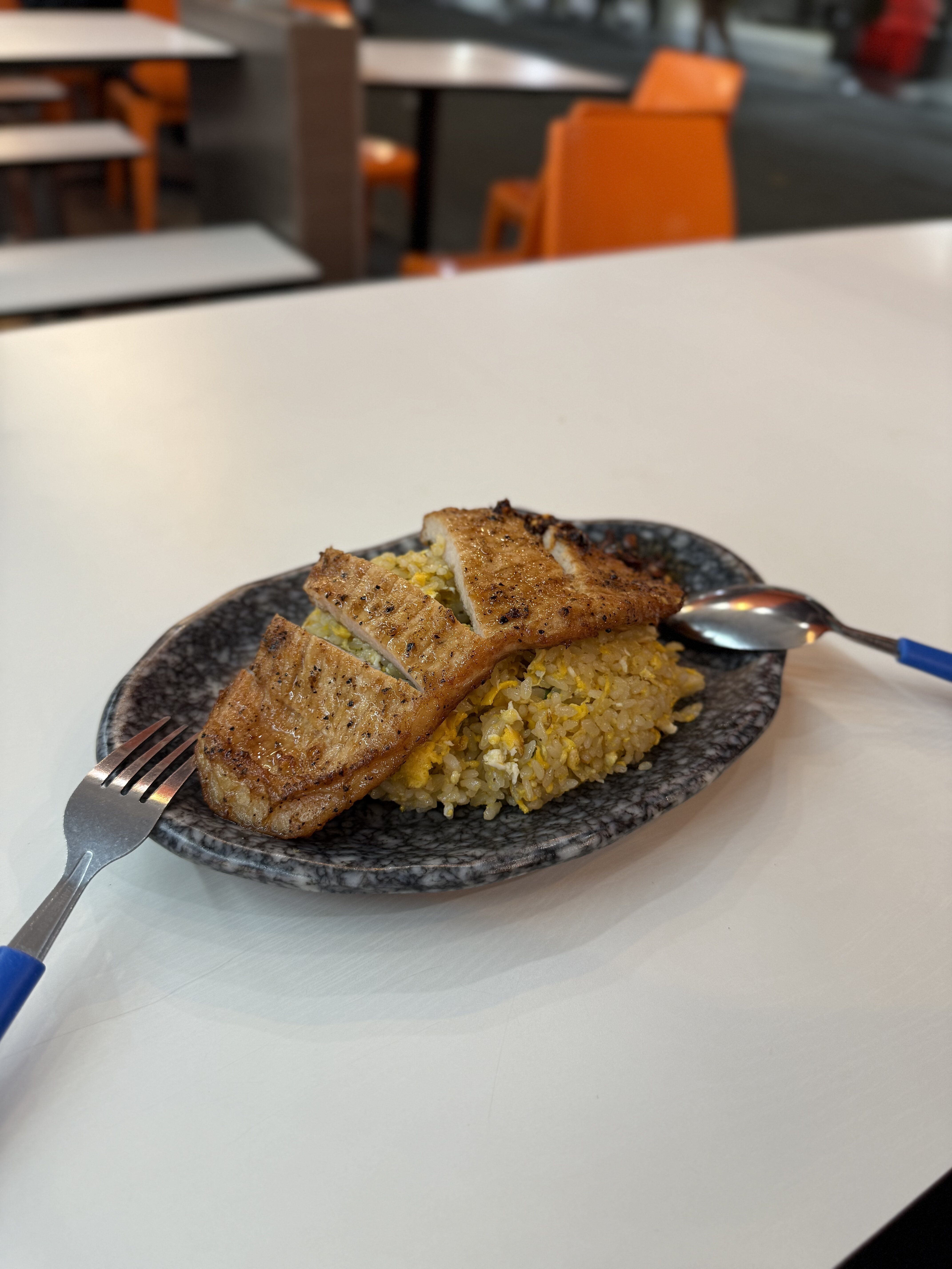 idk man i slept till night, no more white chicken rice, fml.