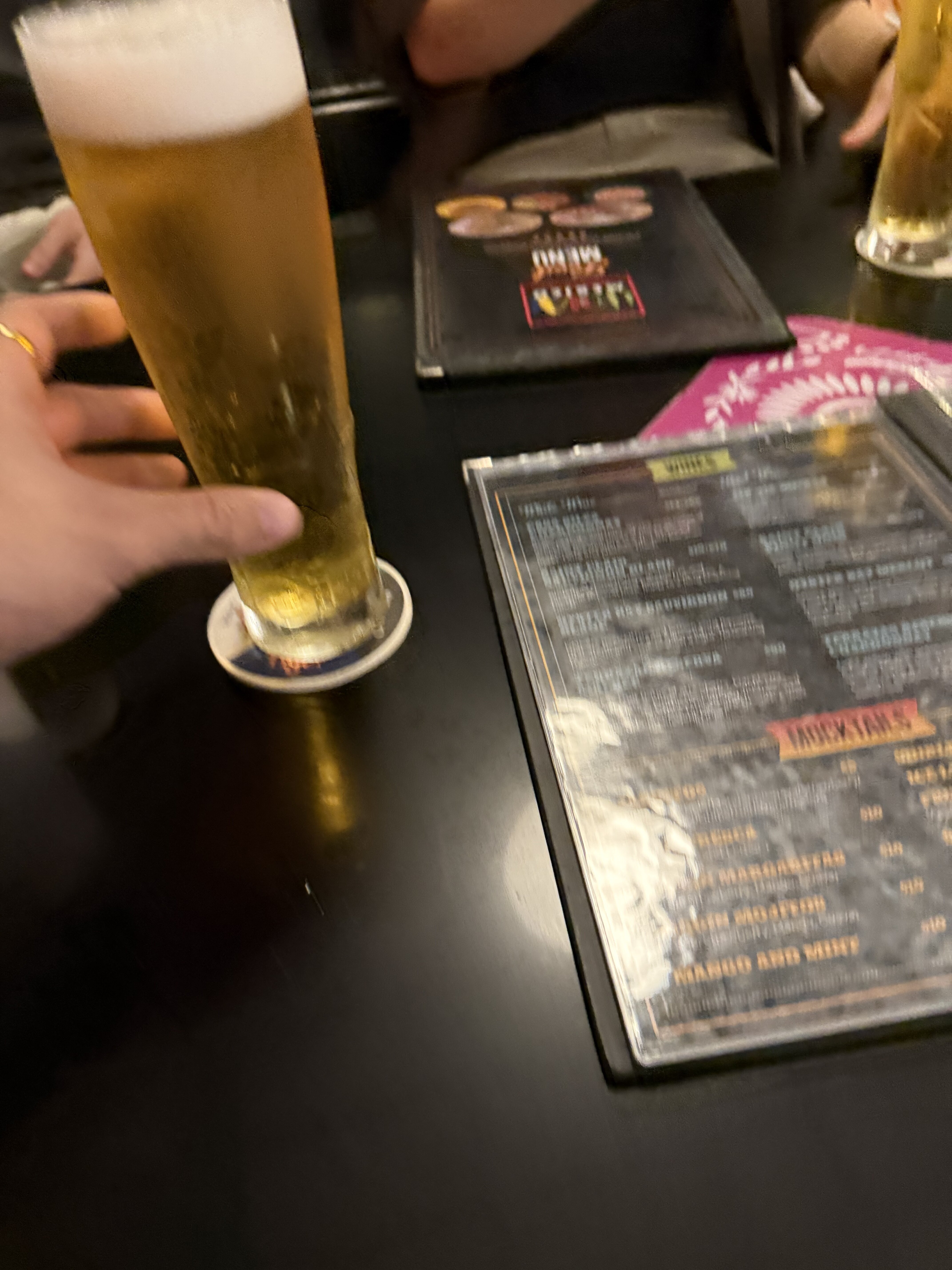 and i- yes i drank… a BEERRRR, dAMN ik… after like ages fr