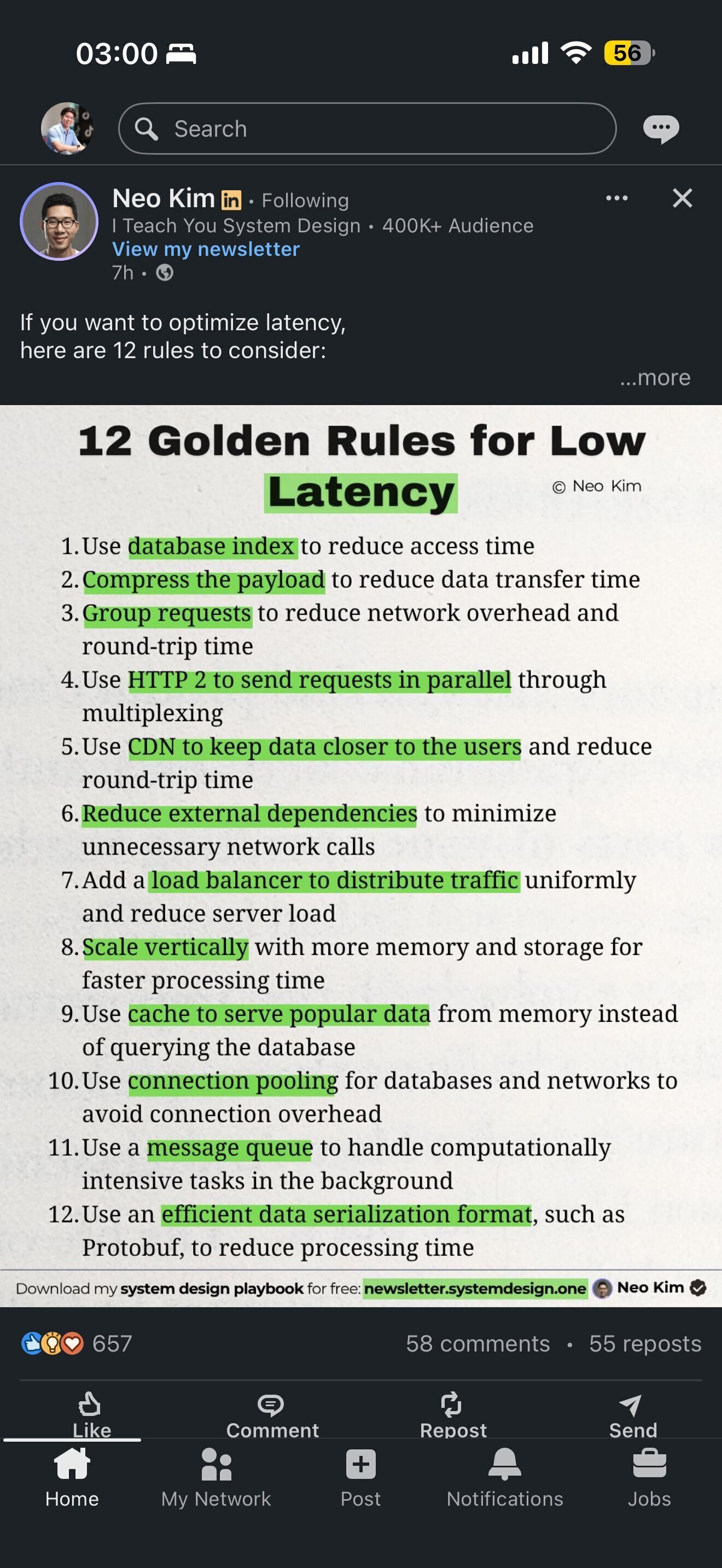 12 golden rules for low latency?