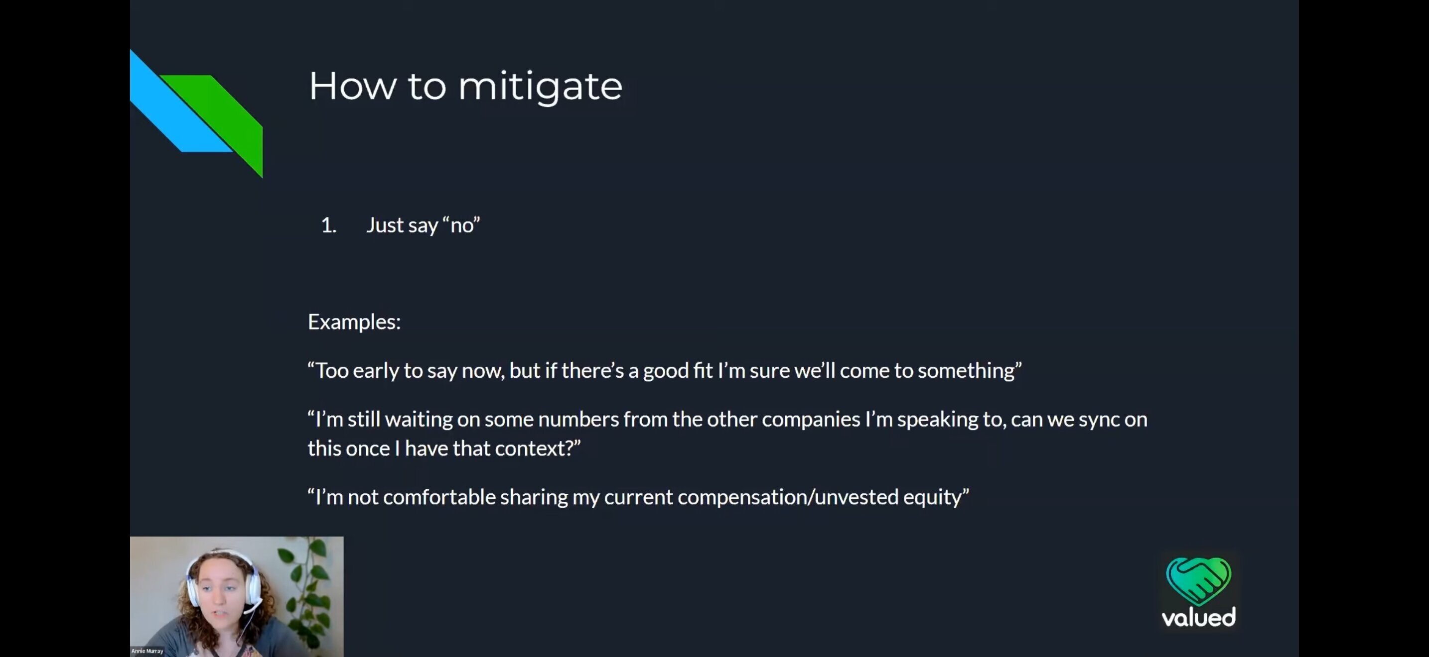 just say no - learning negotiation… cuz they be funny lately